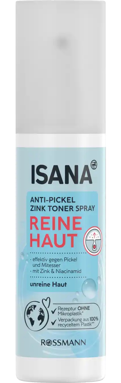 Isana Reine Haut Anti-Pickel Zink Toner Spray
