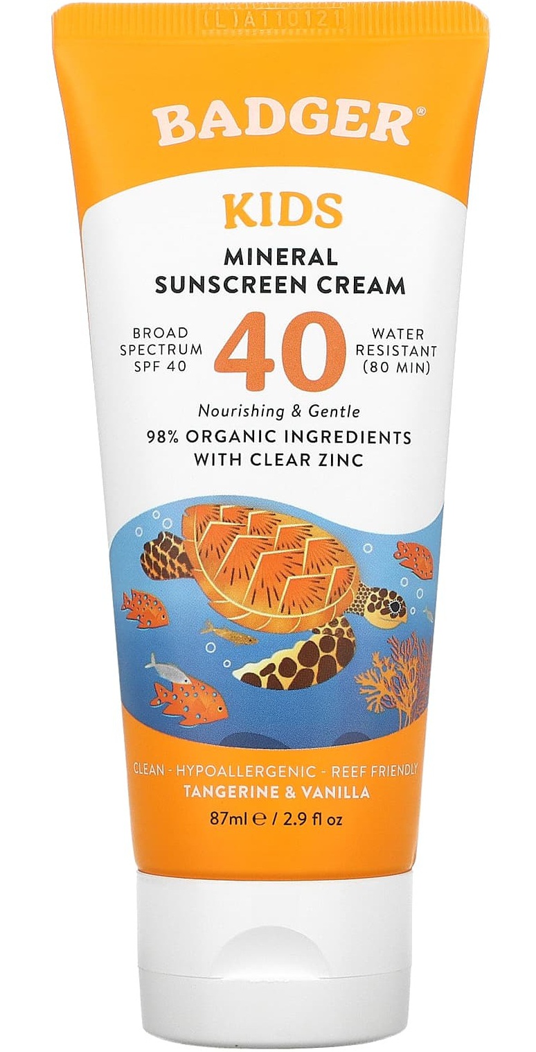 Badger Kids Mineral Sunscreen Cream - SPF 40