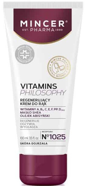 MINCER Pharma Vitamins Philosophy Regenerating Hand Cream