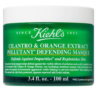 Kiehl’s Cilantro & Orange Extract Pollutant Defending Mask