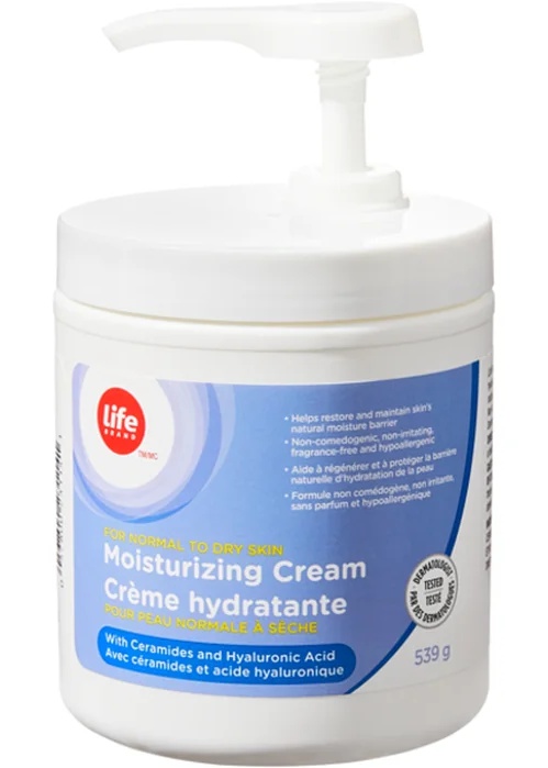 Life Brand Moisturizing Cream With Ceramides And Hyaluronic Acid