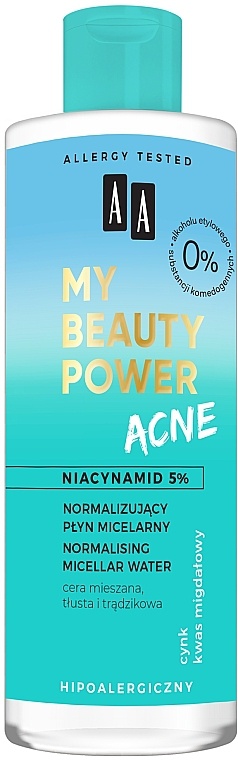 AA My Beauty Power Acne Normalising Micellar Water