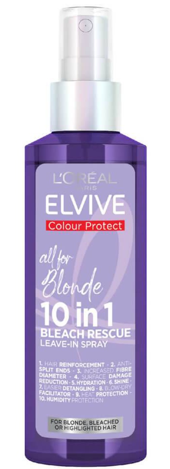 L'Oreal Elvive Colour Protect All For Blonde 10-in-1 Bleach Rescue Leave-In Spray