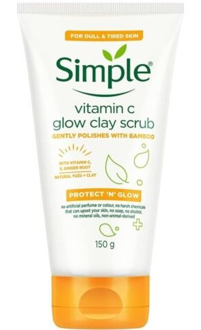 Simple Vitamin C Glow Clay Scrub