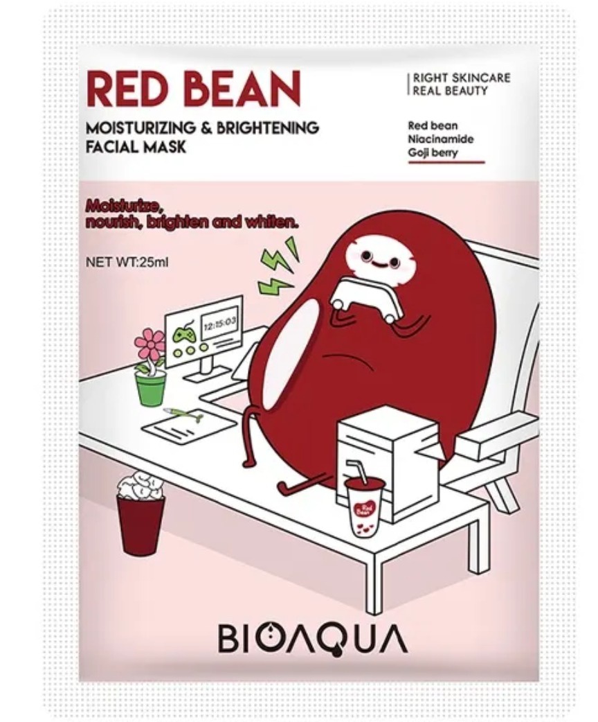 BioAqua Red Bean Moisturizing & Brightening Facial Mask