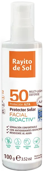 PROTECTOR SOLAR Facial BIOACTIV® FPS 50 - Rayito de Sol