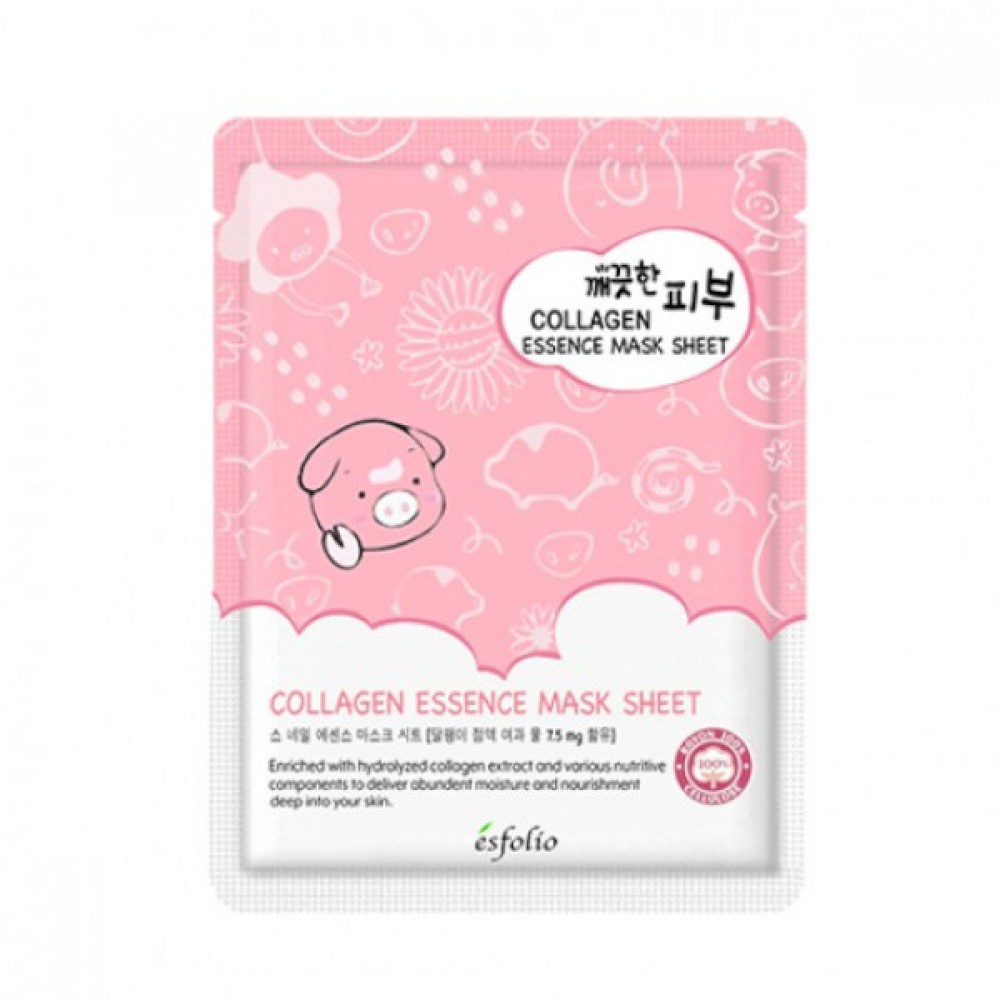 Esfolio Collagen Hyaluronic Acid Essence Mask Sheet