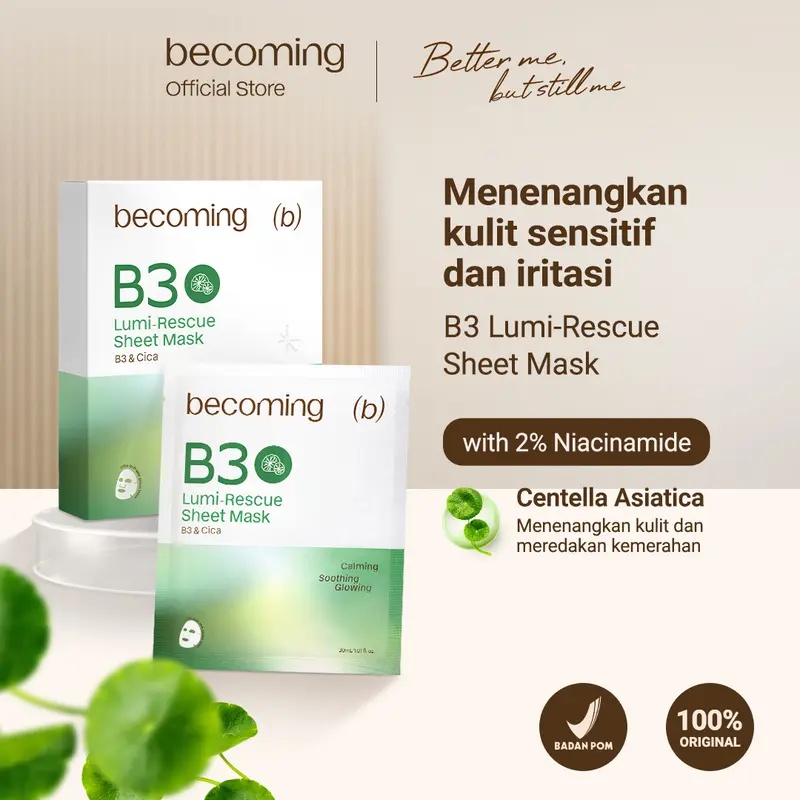 Becoming B3 Lumi-rescue Sheet Mask