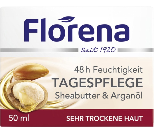 Florena 48 H Feuchtigkeit Tagespflege Sheabutter & Arganöl