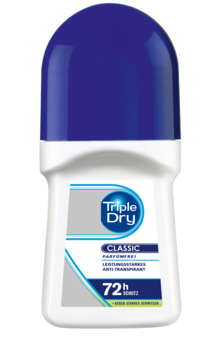 Triple dry Deodorant Roll On Antiperspirant