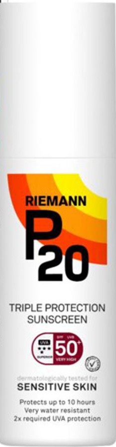 Riemann P20 Triple Protection Sunscreen SPF50+ Cream For Sensitive Skin