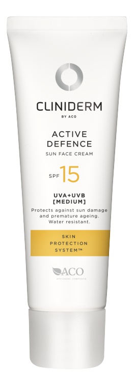 Cliniderm Active Defence Sun Face Cream Spf 15