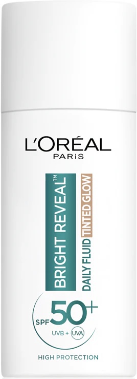 L'Oreal Bright Reveal Daily Fluid Tinted Glow SPF 50+