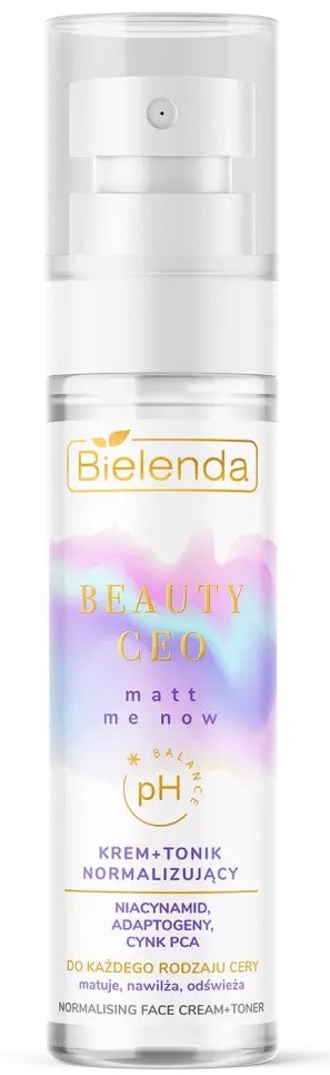 Bielenda Beauty CEO Matt Me Now Normalising Cream + Toner
