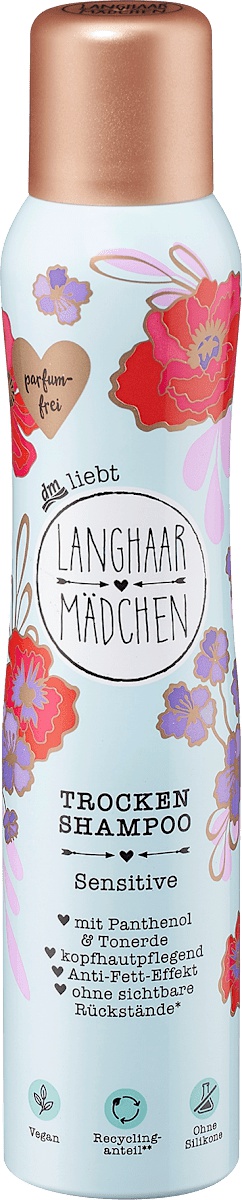 Langhaar Mädchen Trockenshampoo Sensitive