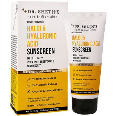 Dr. Sheth's Haldi & Hyaluronic Acid Sunscreen