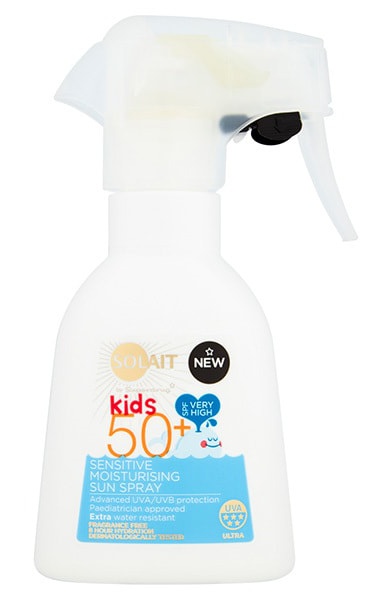 Solait Sensitive Kids Moisturising Sun Spray Spf50+