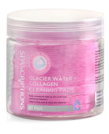 Spascriptions Glacier Water And Collagen Cleansing Pads