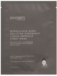 Avoskin Miraculous Acne Solution Overnight Liquid Ampoule Sheet Mask