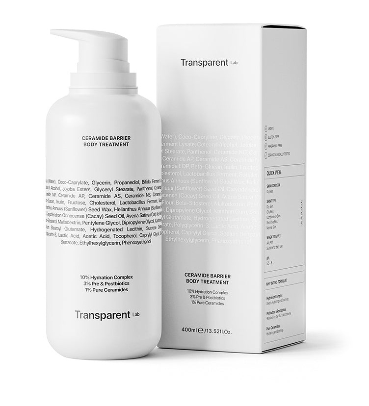 Transparent lab Ceramide Barrier Body Treatment