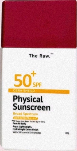 The Raw. The Raw. Cera-shield Physical Sunscreen SPF 50+ Pa++++