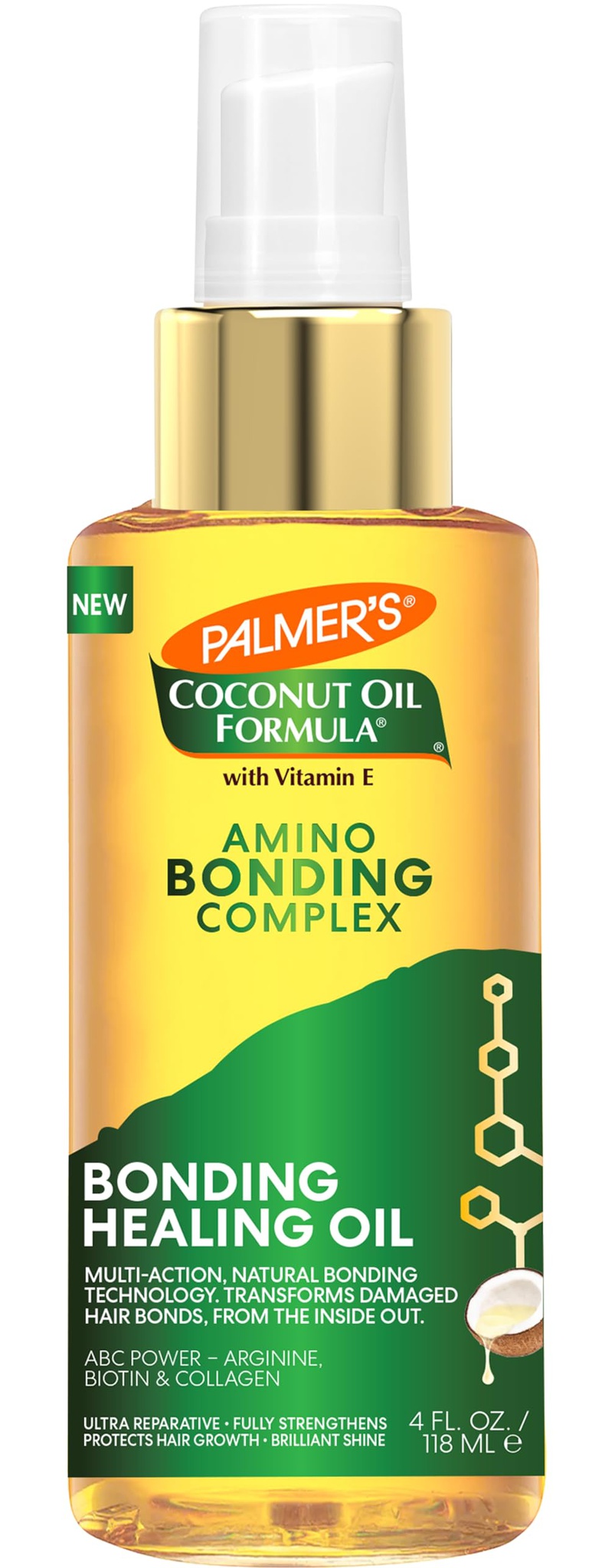 Palmer's Amino Bonding Complex Hair Oil, Healing Treatment With Coconut Oil & Vitamin E