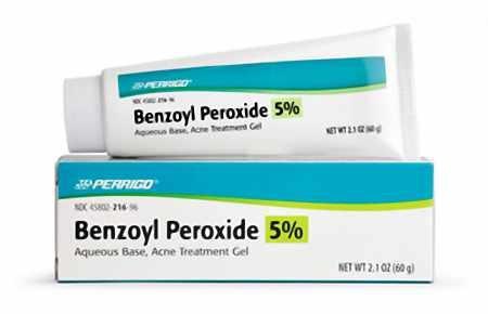 Perrigo Benzoyl Peroxide 5% Aqueous Base Acne Treatment Gel