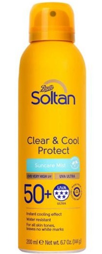 Soltan Clear And Cool Protect Suncare Mist SPF50