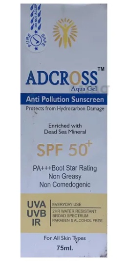 Adcross Aqua Gel Anti-Pollution Sunscreen spf 50 pa+++
