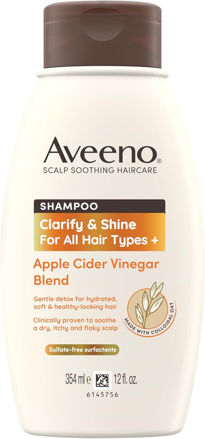Aveeno Apple Cider Vinegar Clarifying Shampoo For Dull Hair