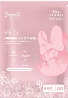 Jacquelle Disney Minnie Mouse Edition Primer Lipo Mask - Sheet Mask Lipomask  Anthemis Nobilis