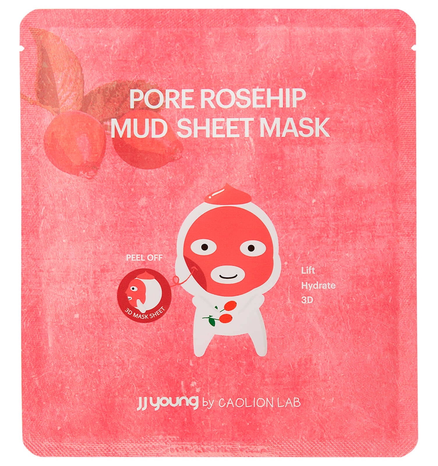 JJ young by CAOLION LAB Pore Rosehip Mud Sheet Mask