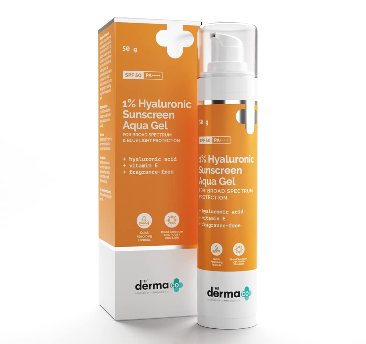 The derma CO 1% Hyaluronic Oil Free Sunscreen Gel SPF 50 Pa++++