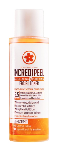 Aizen Incredipeel Exfoliating + Purifying Facial Toner