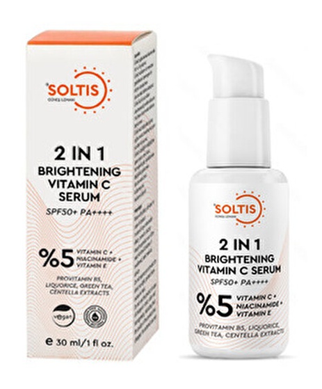 soltis C Vitamini Aydınlatıcı Ve Ton Eşitleyici Bakım Serumu SPF50+ Pa++++