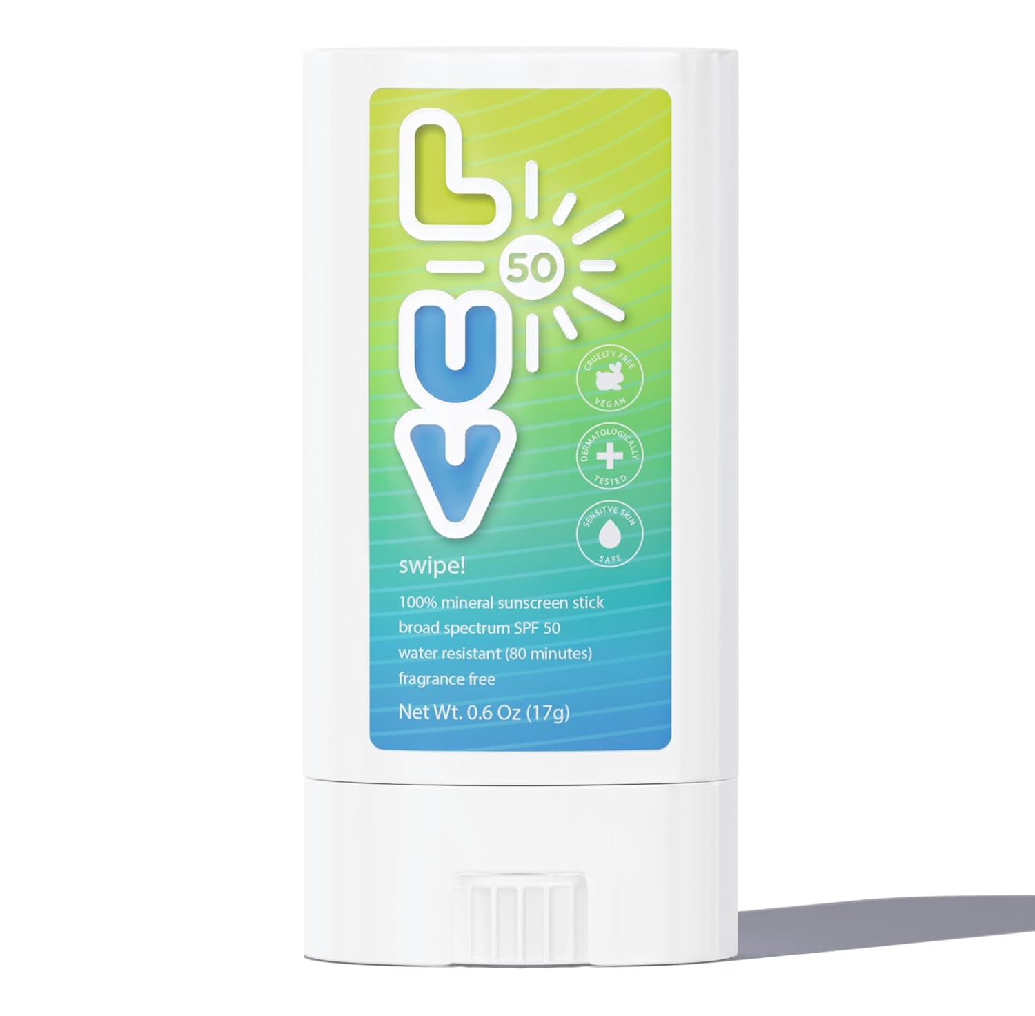L-UV Swipe! SPF 50 Mineral Sunscreen Stick