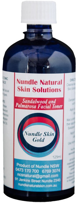 Nundle Natural Skin Solutions Sadalwood And Palmarosa Facial Toner