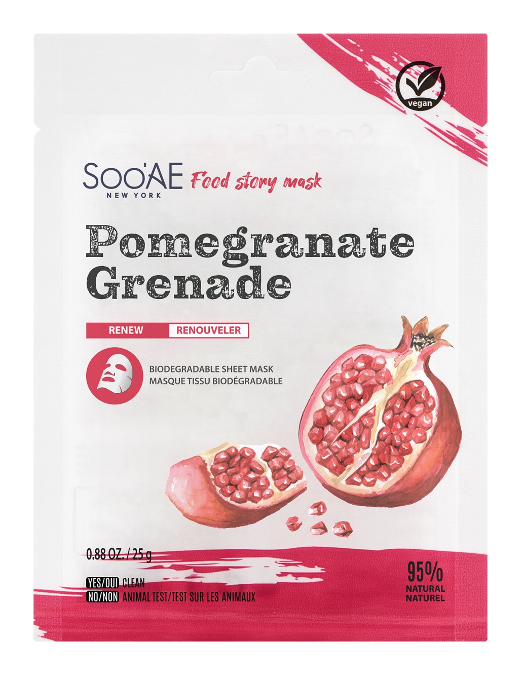 Soo'Ae Food Story Mask – Pomegranate