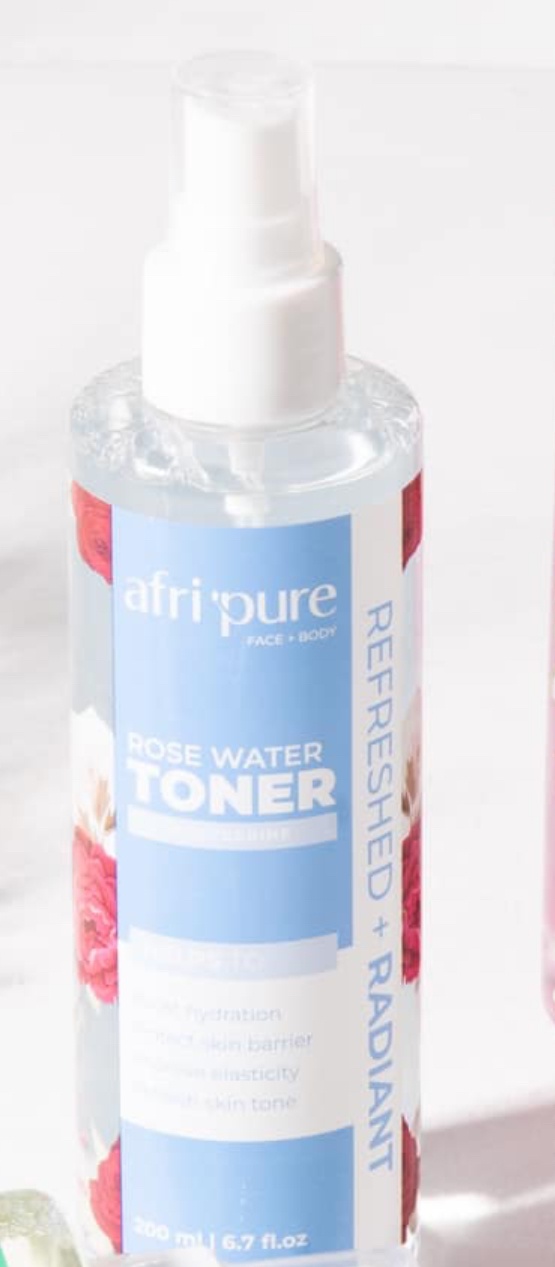 Afripure (Face and Body) Rose Water Toner (with Glycerine)