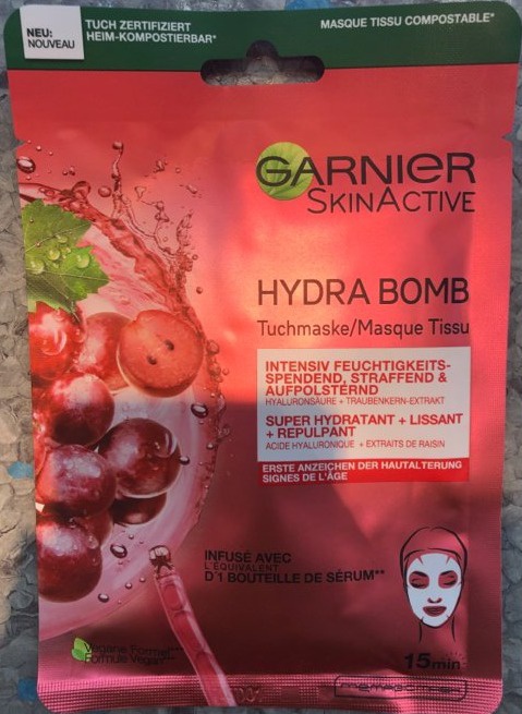 Garnier Hydra Bomb Hyaluronic Acid And Raisin Extract