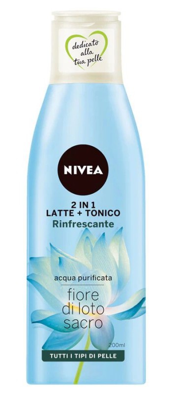 Nivea 2 In 1 Latte + Tonico (fiore di loto sacro)