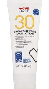 CVS Health SPF 30 Breakout-free Face Lotion