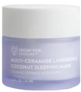 Snow Fox Skincare Multi-ceramide Lavender & Coconut Sleeping Mask