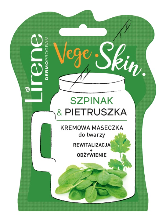 Lirene Spinach & Parsley Cream Face Mask Revitalization + Nutrition