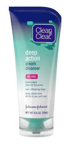 Clean & Clear Oil-Free Deep Action Cream Facial Cleanser