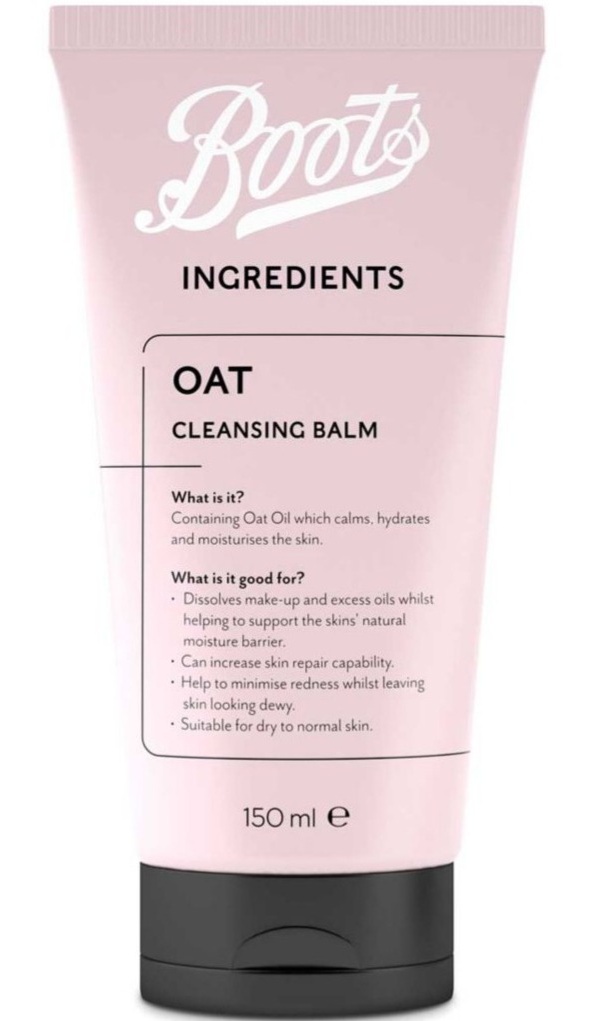 Boots Ingredients Oat Cleansing Balm