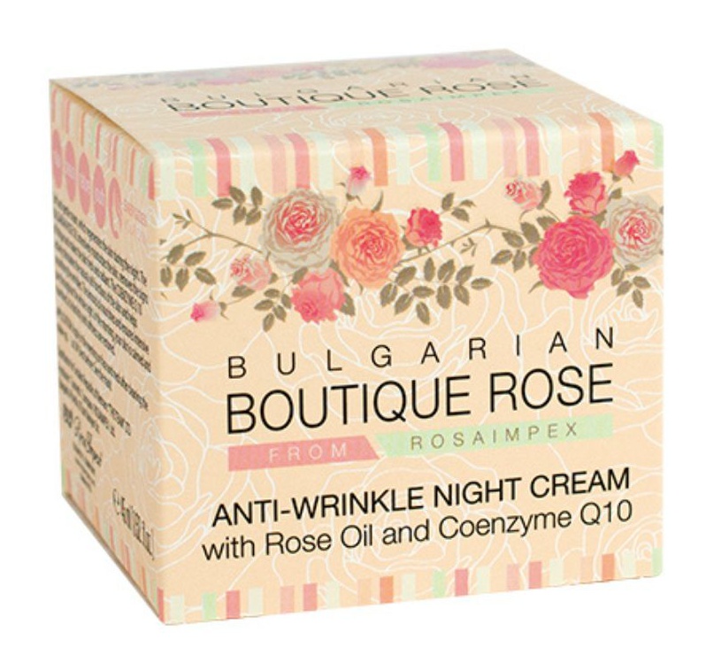 Rosaimpex Bulgarian boutique rose Anti-wrinkle Night Cream With Rose Oil And Coenzyme Q10