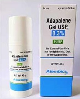 Alembic Pharmaceuticals Limited. Adapalene Gel 0.3% (pump)