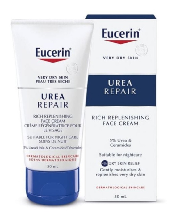 Eucerin Replenishing Face Creme Night 5% Urea Plus Lactate