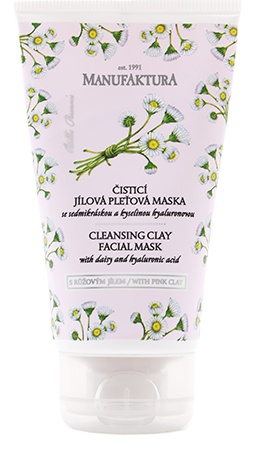 MANUFAKTURA Cleansing Clay Facial Mask with Daisy and Hyaluronic Acid